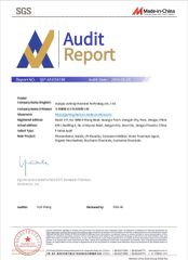 Our certificates certificate from Jiangsu Juming Chemical Technology Co., Ltd.