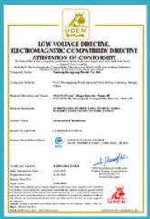CE certificate from Apex Technologies