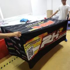 Custom Printed 6 Feet Trade Show Table Cloth Table Cover for Event - Image 3