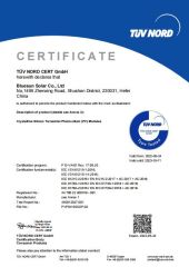 TUV certificate of Shanghai Lipep New Energy Technology Co., Ltd. – certificate photo, supplier certificates section