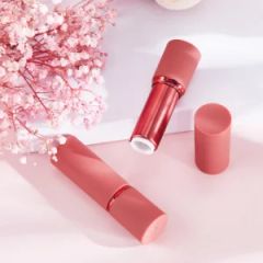 Rubber Touch Red Plastic Empty Lipstick Tubes Lip Rouge Cosmetic Container - Wuhan Sinicline Industry Co., Ltd.