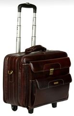 Genuine Buffalo Leather Travels Trolley - Image 2