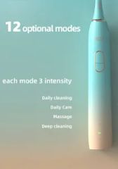 Adult Home Smart Toothbrush Ipx8 Sonic Electric Toothbrush Voltage 5 V Color Black Origin Ningbo Modes 15 Modes Waterproof - Image 3