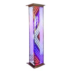 Red Blue White LED Sign Light Custom Height and Color for Salon - Image 2