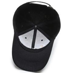 Adjustable Cotton Black Baseball Caps - Image 3