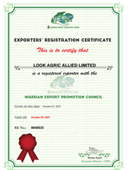 NEPC certificate of Look Agric Allied Limited  – certificate photo, supplier certificates section