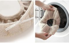Toilet Seat Cover Pad Shape Round Hygiene Hygienic Size 17 X 14 Inch Durability Durable Texture Super Soft Waterproof - Image 5