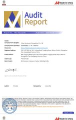 BV Audit Report certificate from Lihao Houseware (Guangzhou) Co., Ltd