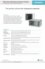 Cold Rolled Steel Wall Mount COMMRAX NETWORK RACK Shielding UTP Frequency 250MHz Length 305 meter Patch Panel Cat 6 No. of Pairs 4 - Image 2