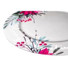 Elegant Design Transfer Printing Process PP Material Disposable Plastic Ornate Charger Plate - Image 6