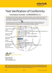 UKCA certificate from Wenzhou Huishang Electric Co. Ltd.