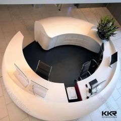 High Quality Bar Counter Office White Reception Desk MOQ 1 PC Color White Shape Square Condition New Trademark KKR Item Bar - Image 5