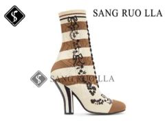 Dance Shoes/Women Sports Heel Boots with Rubber/Breathable and Elastic Knitted Upper - Quanzhou Kunhao Investment Co., Ltd