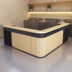 Modern Commercial Night Club Cafe Counter Furniture Restaurant Reception Counter - Image 2