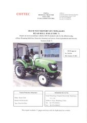 OECD for 25-40HP certificate from DEUTZ-FAHR MACHINERY CO., LTD.