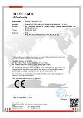 CERTIFICATE of Conformity certificate from Ningbo Middle Time Electronics Technology Co., Ltd.