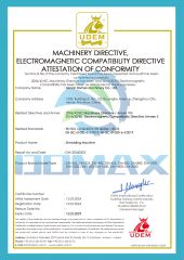 CE certificate from Henan Domax Machinery Co., Ltd.