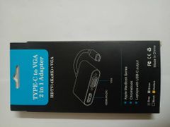 USB to VGA. Type C VGA Display Adapter, Hdmi Input Hdmi Color White Material ABS Certificate CE Number Of Pins 2 Packaging Type - Image 2