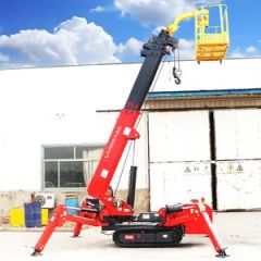 Factory Price Crawler Spider Cranes Manual Remote Control Foldable Mini Crane for Narrow Roadway 3 Ton 5 Ton Large Projects High-Altitude Work Spider Crane - SHANDONG LANDWARD HI GROUP