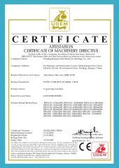 ATIESTATIONCERTFICATE of MACHINERY ANDLOW VOLTAGE DIRECTIVES certificate from Nanjing Rongwin Machinery Technology Co., Ltd.