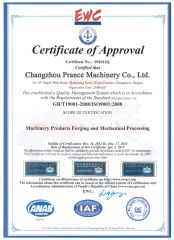 ISO9001 2008 Certificates certificate from Changzhou Prance International Trade Co., Ltd.
