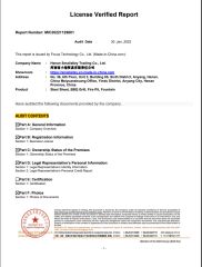 License Verified Report certificate from Henan Smallalley Trading Co., Ltd.