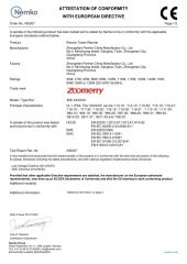 CE certificate from Zhongshan Zoomerry Bathroom Accessories Co.,Ltd