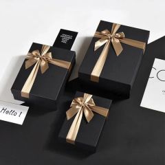 Luxury Custom Logo Big Size Cardboard Gift Wedding Packaging Paper Box with Ribbon Bow - Shantou Eastcross Technology Co., Ltd