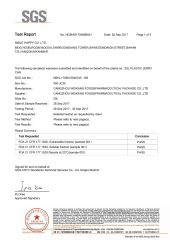 SGS certificate of Cangzhou Weikang Package Co., Ltd. – certificate photo, supplier certificates section