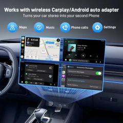 2 in 1 Wireless Carplay Adapter & Android Auto Wireless Adapter Plug&Play Low Latency Fast Connect - Image 4