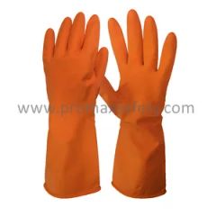 Unsupported Yellow Natural Rubber Kitchen Housework Gloves - Image 6