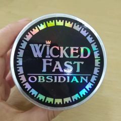 Custom Holographic Sticker Labels Cosmetic Bottle Labels Shape Round Origin China Pack Style Roll HS Code 3926909090 Trademark Sinicline - Image 1