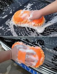 CAR WASH CLEANING SPONGE Color Blue Weight 65 gm Material Microfiber Texture Sponge-like Dimensions 26*15*5CM Accessory Type Wash - Image 6