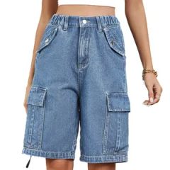 Short Pants Knee-Length OEM Men Denim Shorts Trousers Custom Jean Shorts Pants - Image 4