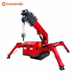 12 Ton Compact Folding Boom Spider Crane with Easy Transport Design - Image 1