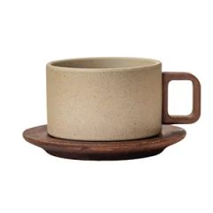 Vintage Rustic Ceramic Coffee Cup and Saucer Set Drinkware Pieces Sets Trademark NO Origin China Logo Customed Material Ceramic - Image 5