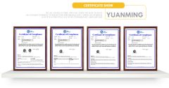 certificate of compliance certificate from Ningbo Yinzhou Yuanming Hardware Co., Ltd.