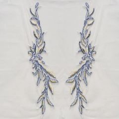 Beaded Rhinestone Fashion Dress Patch Accessories MOQ 10 PCS Style Sew-on Origin China Technics Beaded Model NO. DP017 HS Code - Image 1