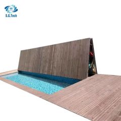 Auto-Folding Floor Pool Cover Customizable Outdoor Swimming Pool Deck Enclosure Accessory - Image 4