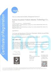 Quality-Management-System certificate from Sweetrich (Suzhou) Co., Ltd.