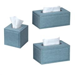 Factory Price Wholesale Custom Logo Crocodile Leather Texture Tissue Boxes - Image 4