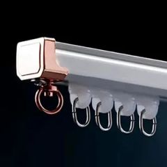 Space Saving Curtain Tracks for Compact Rooms Origin China Model NO. WY-CT Type Flatted Track Track Number Double Trademark - Image 4