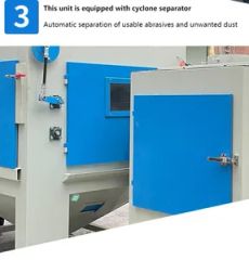PLC-Controlled Automated Turntable Sandblasting Machine for Alloy Wheels & Metal Castings - Image 4