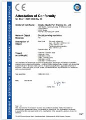 CE certificate from Ningbo Liberty Port Textile Co., Ltd.