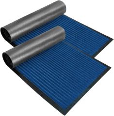 Double Ribbed Striped Mats Entrance PVC Floor Mat Polyester Door Mat - Image 3