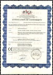 CE declarations certificate from Shenzhen Necom Telecommunication Technologies Co., Ltd.