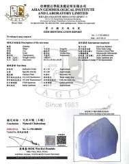 Blue chalcedony certificate certificate from Xiamen Amore Gift Solutions Co., Ltd.
