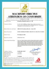 Packaging Machine CE Certificate certificate from Zhengzhou Hongdi Machinery Co., Ltd.