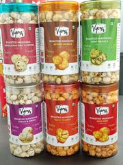 Roasted Fox Nuts (Makhana) Packaging Jar Texture Crunchy Shelf Life 9 Months Grade 4 Plus, 5 Plus Place of Origin India Storage Type Room Temp. - Image 3