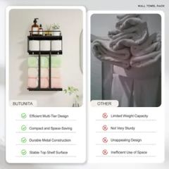 Cross Border Custom Spray Paint Bathroom Towel Racks - Image 2